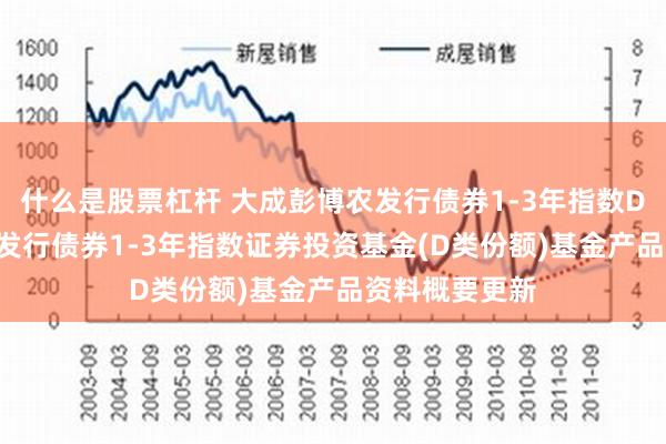 什么是股票杠杆 大成彭博农发行债券1-3年指数D: 大成彭博农发行债券1-3年指数证券投资基金(D类份额)基金产品资料概要更新