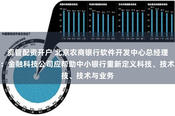 资管配资开户 北京农商银行软件开发中心总经理肖国彬：金融科技公司应帮助中小银行重新定义科技、技术与业务