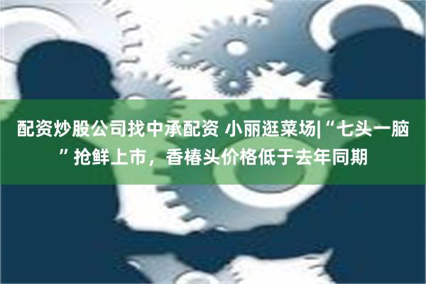 配资炒股公司找中承配资 小丽逛菜场|“七头一脑”抢鲜上市，香椿头价格低于去年同期